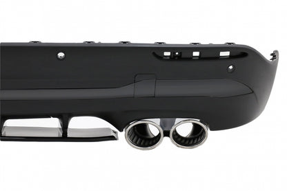 Rear Diffuser Aero 45S Design with Chrome Exhaust Tips for Mercedes GLA SUV H247 Sport Line (2020–Up)