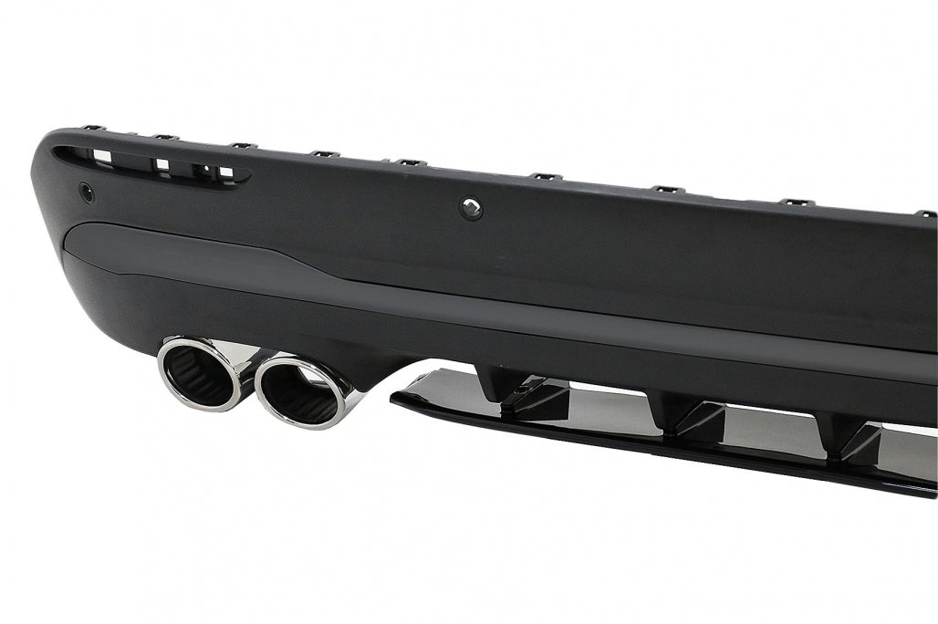 Rear Diffuser Aero 45S Design with Chrome Exhaust Tips for Mercedes GLA SUV H247 Sport Line (2020–Up)