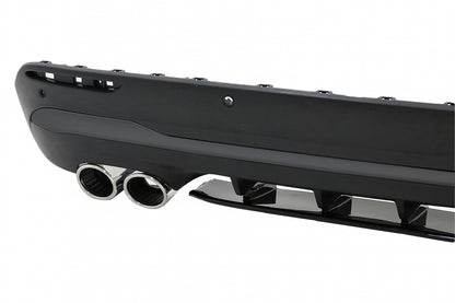 Rear Diffuser Aero 45S Design with Chrome Exhaust Tips for Mercedes GLA SUV H247 Sport Line (2020–Up)
