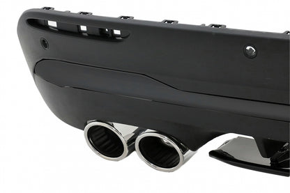Rear Diffuser Aero 45S Design with Chrome Exhaust Tips for Mercedes GLA SUV H247 Sport Line (2020–Up)