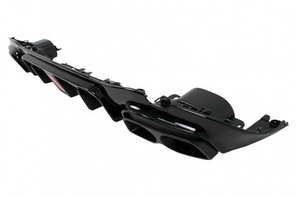 Rear Diffuser B Design Piano Black for Mercedes E-Class W213 Sport Line (2016–2019)