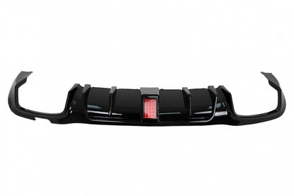 Rear Diffuser B Design Piano Black for Mercedes E-Class W213 Sport Line (2016–2019)
