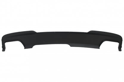 Rear Diffuser Brilliant Black with 550i V8 LCI Square Exhaust Tips for BMW 5 Series F10 F11 (2011–2017)