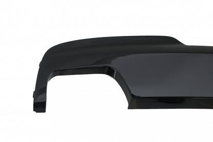 Rear Diffuser Brilliant Black with Sport 550i Exhaust Tips for BMW 5 Series F10 F11 (2011–2017)