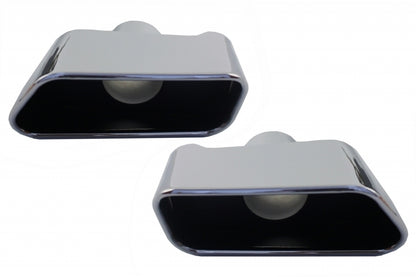 Rear Diffuser Brilliant Black with Sport 550i Exhaust Tips for BMW 5 Series F10 F11 (2011–2017)