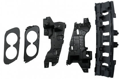 Rear Diffuser C43 Night Package with Black Tips for Mercedes C-Class C205 A205 (2014–2019)