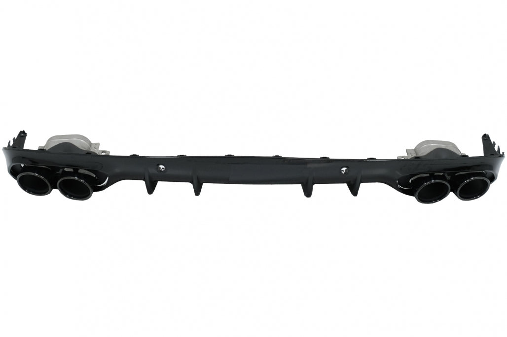 Rear Diffuser C43 Night Package with Black Tips for Mercedes C-Class C205 A205 (2014–2019)