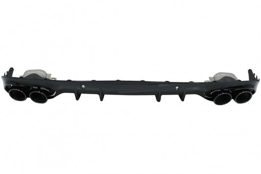 Rear Diffuser C43 Night Package with Black Tips for Mercedes C-Class C205 A205 (2014–2019)
