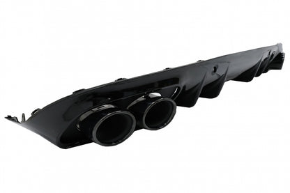 Rear Diffuser C43 Night Package with Black Tips for Mercedes C-Class C205 A205 (2014–2019)
