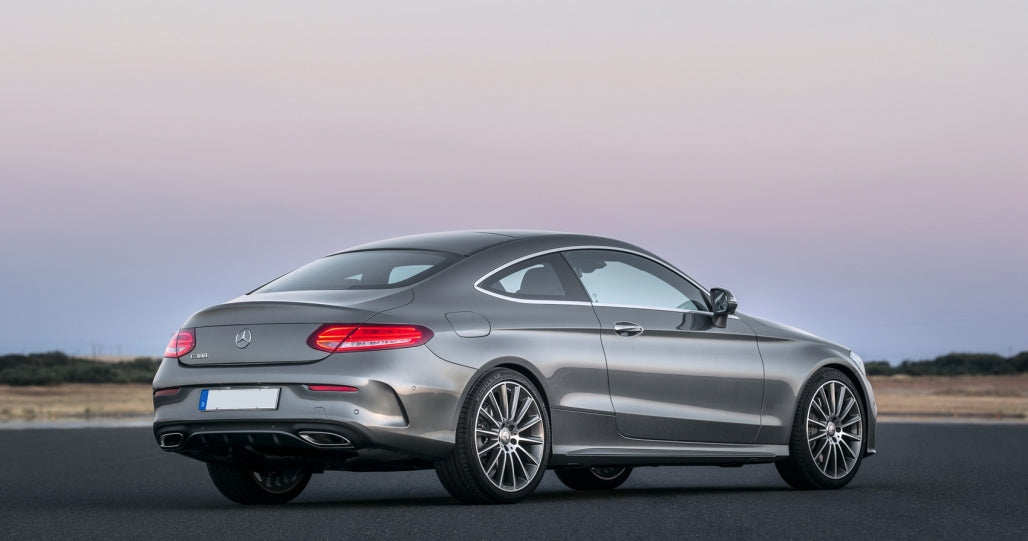 Rear Diffuser C63 Design Matte Black for Mercedes C-Class C205 A205 (2014–2019)
