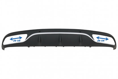 Rear Diffuser C63 Design Matte Black for Mercedes C-Class C205 A205 (2014–2019)