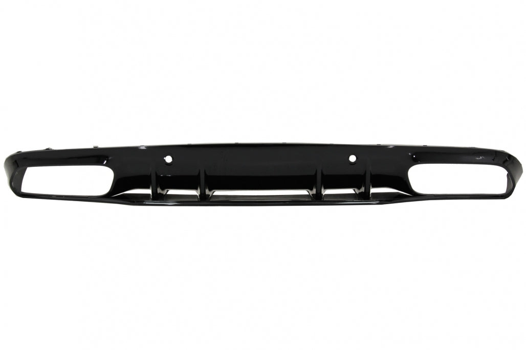 Rear Diffuser C63S Facelift Design with Silver Tips for Mercedes C-Class C205 A205 (2014–2019)