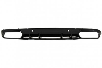 Rear Diffuser C63S Facelift Design with Silver Tips for Mercedes C-Class C205 A205 (2014–2019)