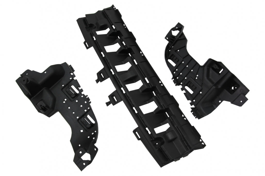 Rear Diffuser C63S Facelift Design with Silver Tips for Mercedes C-Class C205 A205 (2014–2019)