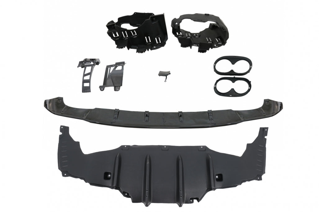 Rear Diffuser CLA45S Design with Chrome Exhaust Tips for Mercedes CLA C118 X118 Sport Line (2019–06.2025)