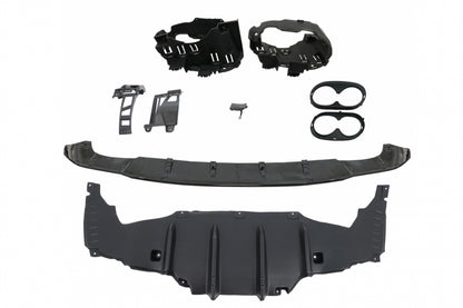 Rear Diffuser CLA45S Design with Chrome Exhaust Tips for Mercedes CLA C118 X118 Sport Line (2019–06.2025)