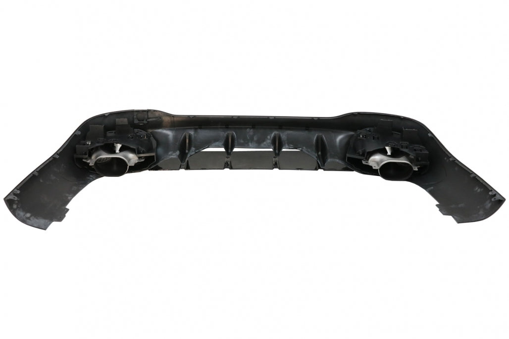 Rear Diffuser CLA45S Design with Chrome Exhaust Tips for Mercedes CLA C118 X118 Sport Line (2019–06.2025)
