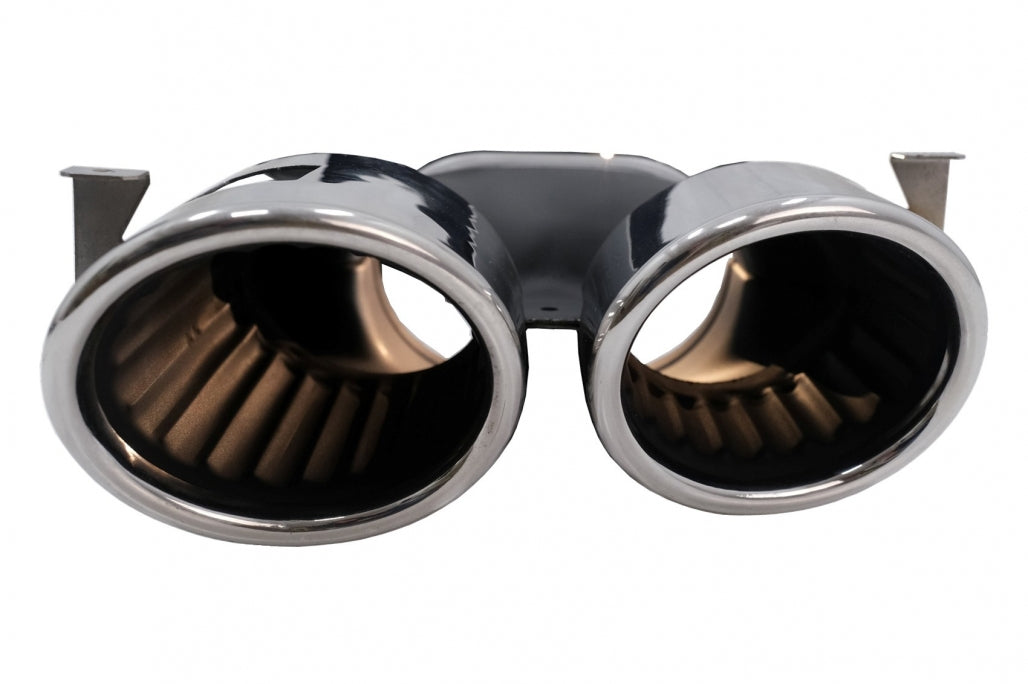 Rear Diffuser CLA45S Design with Chrome Exhaust Tips for Mercedes CLA C118 X118 Sport Line (2019–06.2025)
