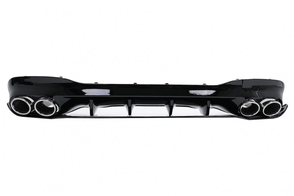 Rear Diffuser CLA45S Design with Exhaust Tips for Mercedes CLA C118 X118 Sport Line (2019–06.2025)