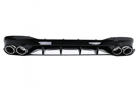 Rear Diffuser CLA45S Design with Exhaust Tips for Mercedes CLA C118 X118 Sport Line (2019–06.2025)