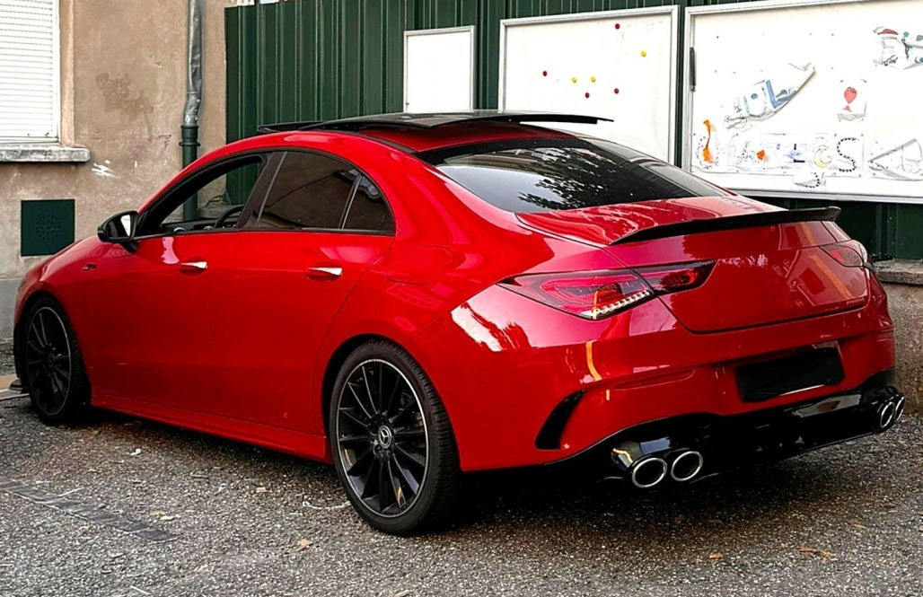 Rear Diffuser CLA45S Design with Exhaust Tips for Mercedes CLA C118 X118 Sport Line (2019–06.2025)