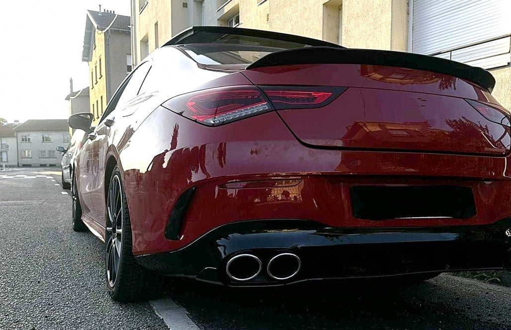 Rear Diffuser CLA45S Design with Exhaust Tips for Mercedes CLA C118 X118 Sport Line (2019–06.2025)