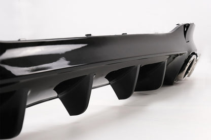 Rear Diffuser CLA45S Design with Exhaust Tips for Mercedes CLA C118 X118 Sport Line (2019–06.2025)