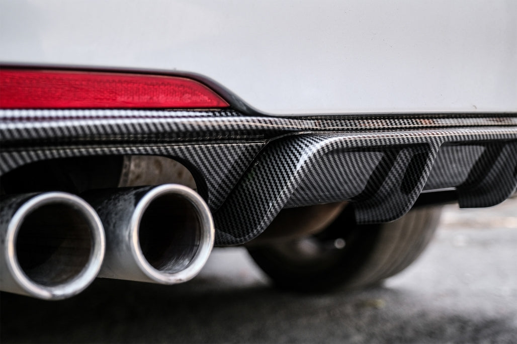 Rear Diffuser Carbon Look Left Outlet M Design for BMW 3 Series F30 F31 (2011–2019)