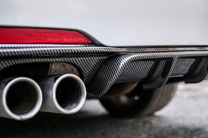 Rear Diffuser Carbon Look Left Outlet M Design for BMW 3 Series F30 F31 (2011–2019)