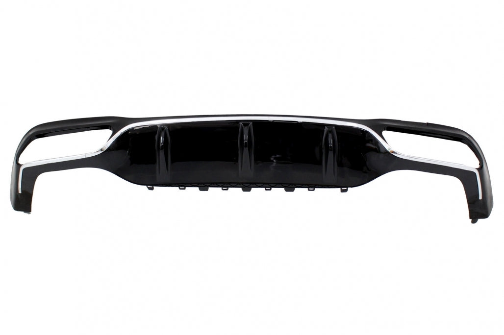 Rear Diffuser E63 Design Chrome Edition for Mercedes E-Class W213 Sport Line (2016–2019)