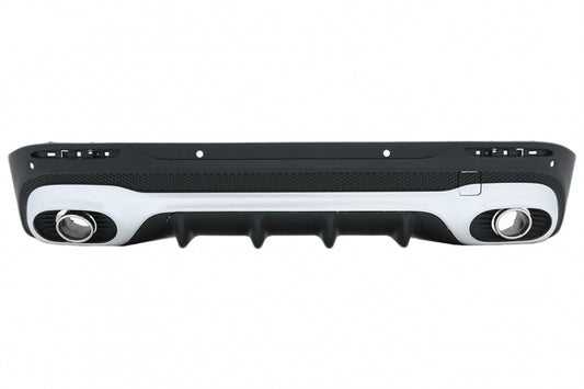 Rear Diffuser GLB 35 Design with Chrome Exhaust Tips for Mercedes GLB X247 SUV (2020–Up)