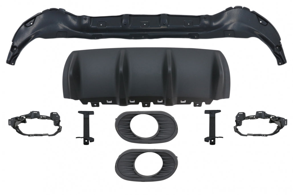 Rear Diffuser GLB 35 Design with Chrome Exhaust Tips for Mercedes GLB X247 SUV (2020–Up)
