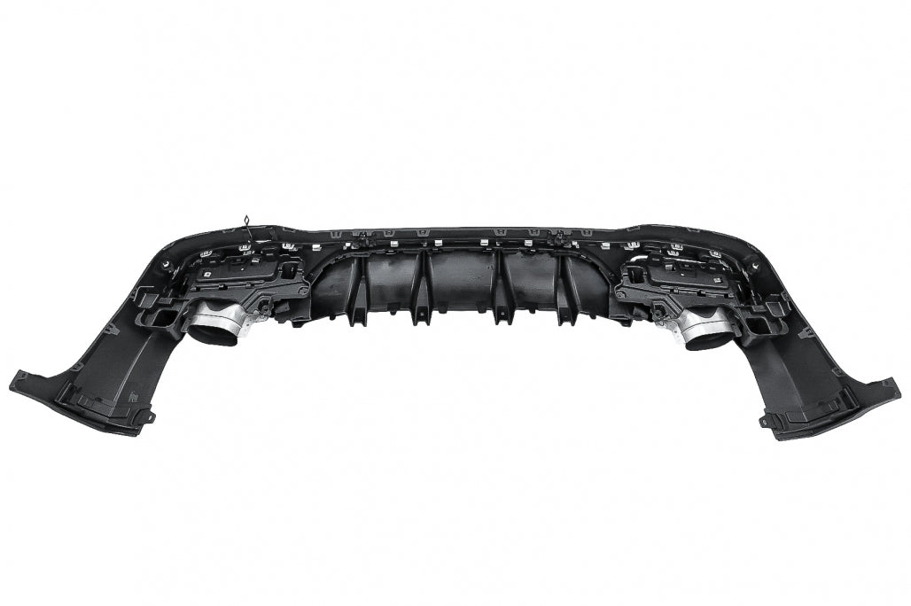 Rear Diffuser GLC43 Design with Silver Exhaust Tips for Mercedes GLC SUV X253 Facelift (2020–Up)
