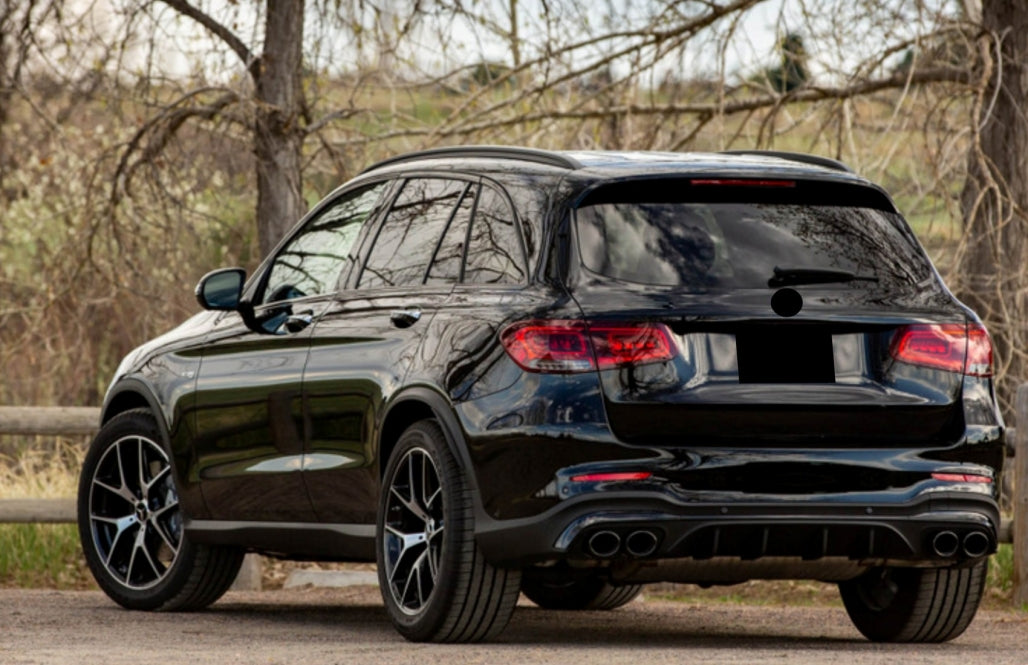 Rear Diffuser GLC43 Night Package Design with Exhaust Tips for Mercedes GLC SUV X253 Facelift (2020–Up)