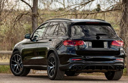 Rear Diffuser GLC43 Night Package Design with Exhaust Tips for Mercedes GLC SUV X253 Facelift (2020–Up)