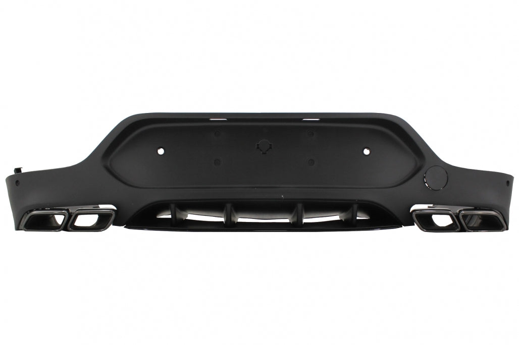 Rear Diffuser GLC63 Design with Black Exhaust Tips for Mercedes GLC Coupe C253 (2015–2019) Sport Line