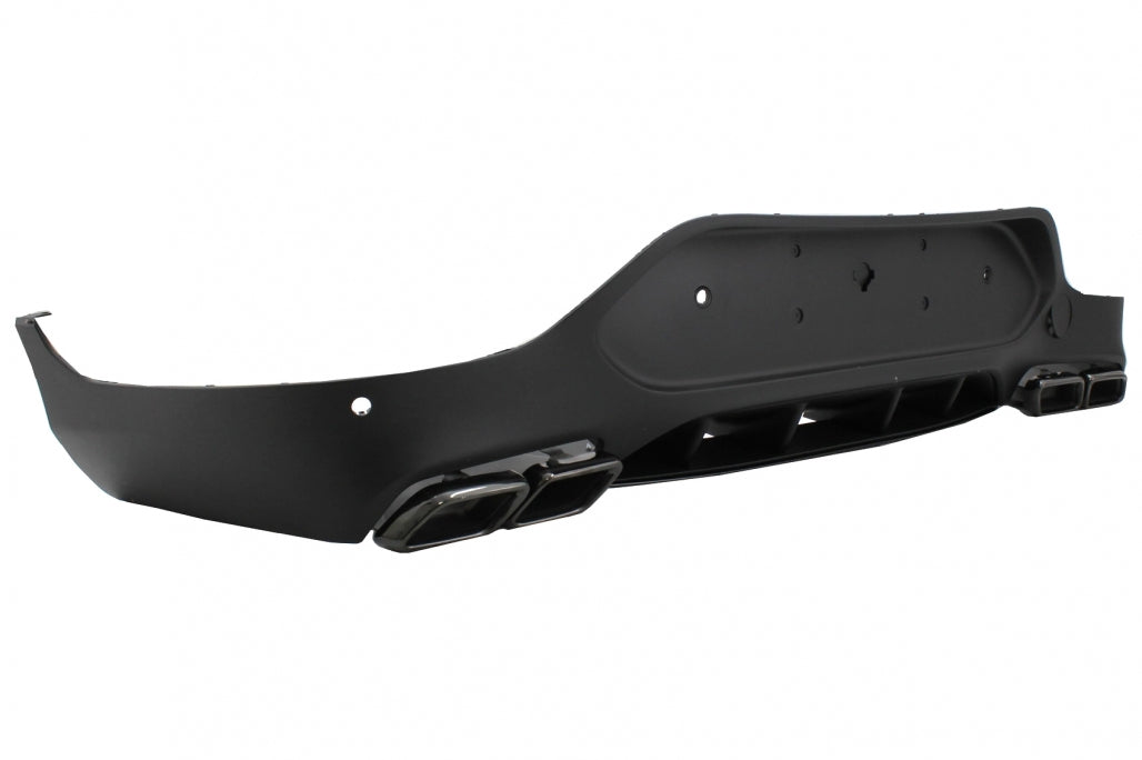 Rear Diffuser GLC63 Design with Black Exhaust Tips for Mercedes GLC Coupe C253 (2015–2019) Sport Line