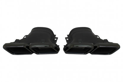 Rear Diffuser GLC63 Design with Black Exhaust Tips for Mercedes GLC Coupe C253 (2015–2019) Sport Line