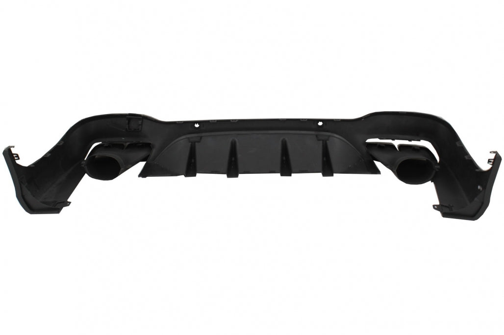 Rear Diffuser GLC63 Design with Silver Exhaust Tips for Mercedes GLC X253 SUV (2015–07.2019)