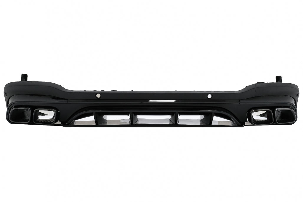 Rear Diffuser GLC63 Night Package Design with Black Exhaust Tips for Mercedes GLC SUV X253 Facelift (2020–Up)