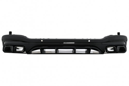 Rear Diffuser GLC63 Night Package Design with Black Exhaust Tips for Mercedes GLC SUV X253 Facelift (2020–Up)