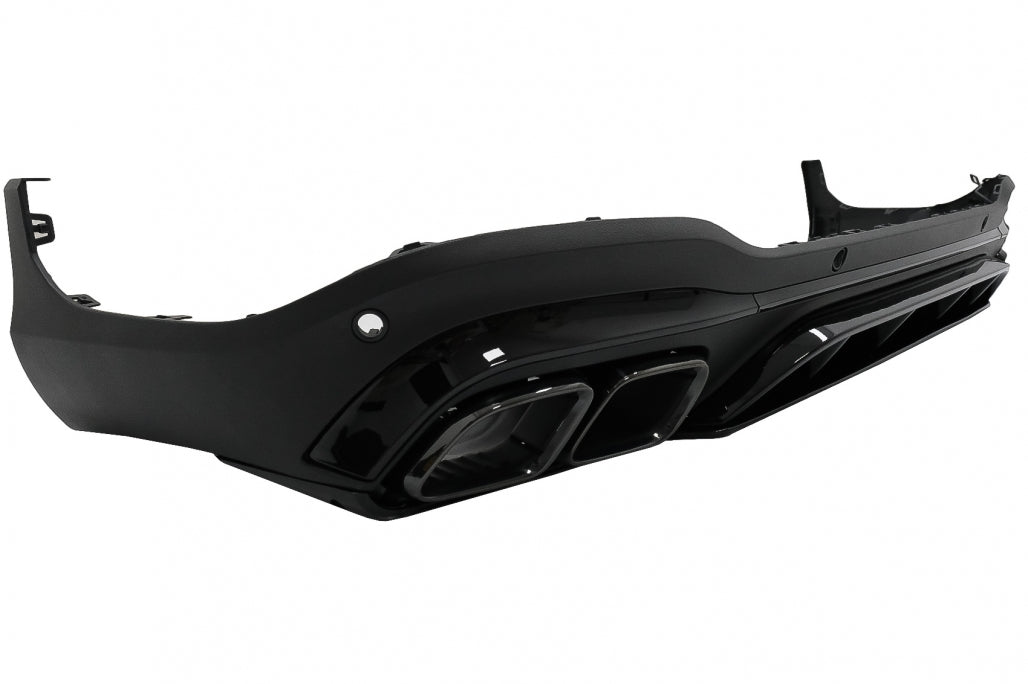 Rear Diffuser GLC63 Night Package Design with Black Exhaust Tips for Mercedes GLC SUV X253 Facelift (2020–Up)