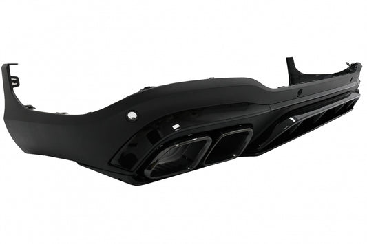 Rear Diffuser GLC63 Night Package Design with Black Exhaust Tips for Mercedes GLC SUV X253 Facelift (2020–Up)
