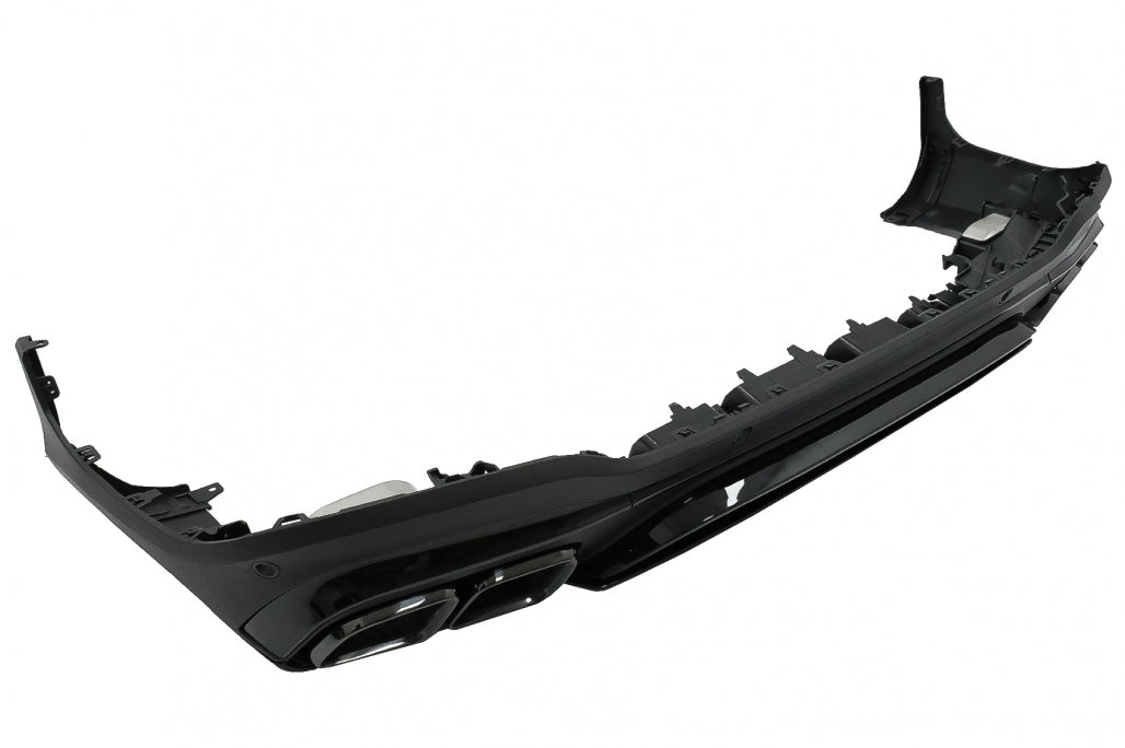 Rear Diffuser GLC63 Night Package Design with Black Exhaust Tips for Mercedes GLC SUV X253 Facelift (2020–Up)