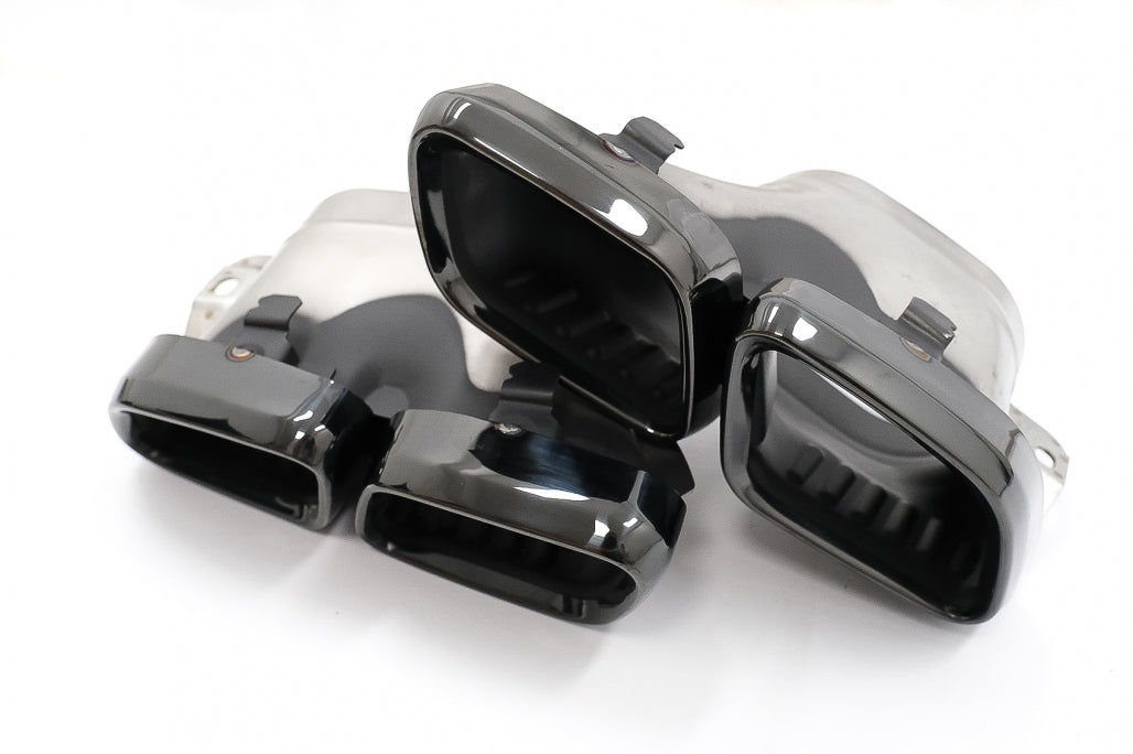 Rear Diffuser GLC63 Night Package Design with Black Exhaust Tips for Mercedes GLC SUV X253 Facelift (2020–Up)