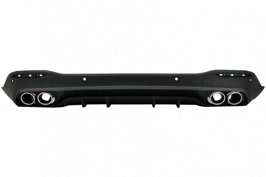Rear Diffuser GLE53 Design with Silver Exhaust Tips for Mercedes GLE W167 SUV (2019–Up)