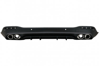 Rear Diffuser GLE53 Design with Silver Exhaust Tips for Mercedes GLE W167 SUV (2019–Up)