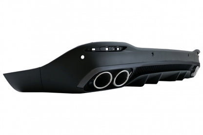 Rear Diffuser GLE53 Design with Silver Exhaust Tips for Mercedes GLE W167 SUV (2019–Up)