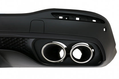 Rear Diffuser GLE53 Design with Silver Exhaust Tips for Mercedes GLE W167 SUV (2019–Up)