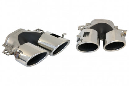 Rear Diffuser GLE53 Design with Silver Exhaust Tips for Mercedes GLE W167 SUV (2019–Up)